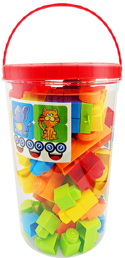 Bouwsets Kunststof-Montessori speelgoed- constructie speelgoed-100 pcs
