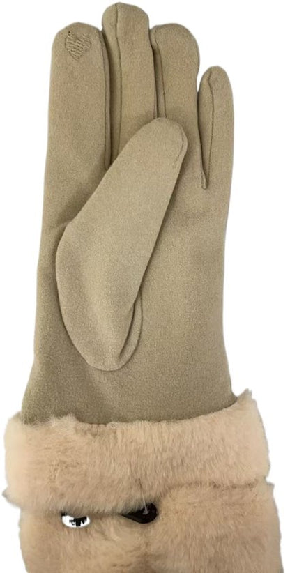 100% Cashmere Sjaal & Handschoenen Set - Winterset met Touchscreen Functie - In Chique Geschenkverpakking - Zacht Kasjmier - Verjaardag Cadeau voor Vrouwen - Melkachtig wit
