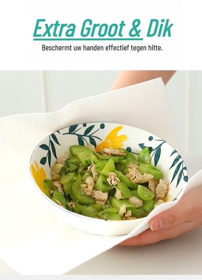 Herbruikbare bamboe keukenrol - 40 herbruikbare vaatdoekjes - Wasbaar keukenpapier - Natuurlijk - Biologisch afbreekbaar - Ultra-absorberend & vetvrij - 28 x 28 cm - Pluisvrij & krasvrij - Multifunctionele wonderdoekjes voor ramen, auto & interieur
