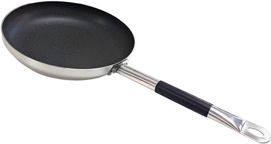 Koekenpan Ø 30 cm - Geschikt voor Inductie & Gas - Luxe Aluminium Bakpan met Ital Stone Anti-aanbaklaag & Graniet look - 100% PFOA, Lood & Nikkelvrij - Krasbestendige Steenlaag met Soft-Grip Steel - Zwart/Grijs