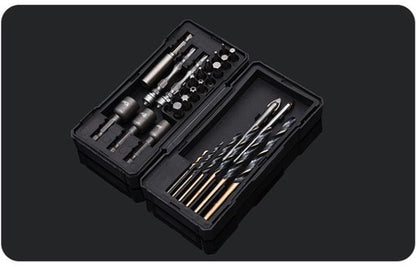 Gevulde Gereedschapskoffer - Accuboormachine Set in Koffer - Complete Gereedschapsset inclusief Handgereedschap en Borenset - 10mm - Type-C Oplaadbaar - Inclusief Schroevendraaiers, Tang en Accessoires - wit