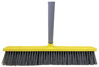 Heavy Duty clean bezem - 134*45cm Brede bezem - Harde Haren voor Tuin, Terras & Oprit - Professionele Buiten bezem - Robuuste Tuinveger voor Zwaar Werk - Ideaal voor Bladeren, Zand, Modder & Sneeuw
