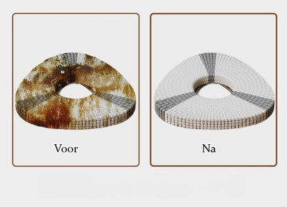 Roterend Mopsysteem met Voetpedaal - Mopset - Schoon & Vuil Water Scheiding - Dweilset met Emmer & 2 Microvezel Doeken - 180° Inklapbare Vloerwisser - RVS Steel (4-Delig) - Voor Alle Vloeren - Turbo Wringmechanisme - Ideaal tegen Huisdierharen & Stof