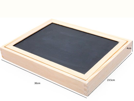 2 in 1 dubbelzijdig magnetisch speelbord Houten Speelbox voor kinderen- Educatief speelgoed boerderij