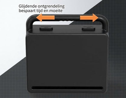 Gevulde Gereedschapskoffer - Accuboormachine Set in Koffer - Complete Gereedschapsset inclusief Handgereedschap en Borenset - 10mm - Type-C Oplaadbaar - Inclusief Schroevendraaiers, Tang en Accessoires - Zwart
