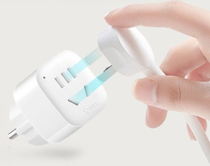 Stekkeradapter voor Opladers - Compacte Reisdapter - Geschikt Europese Stopcontacten - Universeel Gebruik - Hittebestendig en Veilig