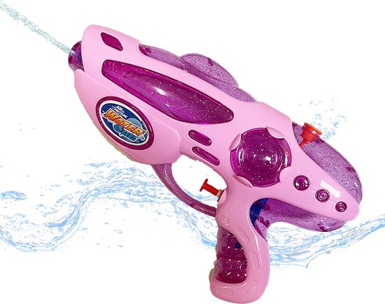 Waterpistool 23cm S - 4m Bereik - 500ml - Water Pistool- Watergeweer klein- Super Soaker - Waterspeelgoed - Buitenspeelgoed voor Kinderen & Volwassenen - 23*14*4cm - Roze