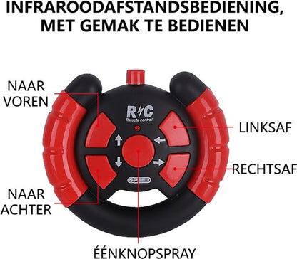 Off-Road RC Auto - speelgoed afstandsbediening auto - 360° Draaien - LED Verlichting - Stuntauto - Draadloze Afstandsbediening - Cool Design - Oplaadbare Accu - Voor Jongens & Meisjes - Geel