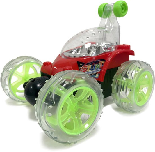 Off-Road RC Auto - speelgoed afstandsbediening auto - 360° Draaien - LED Verlichting - Stuntauto - Draadloze Afstandsbediening - Cool Design - Oplaadbare Accu - Voor Jongens & Meisjes - Rood