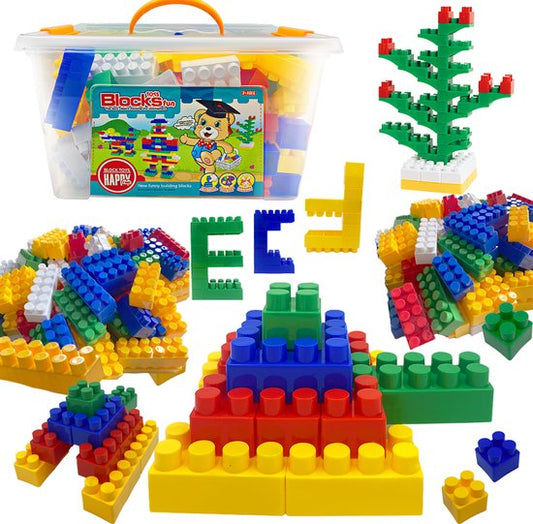 Montessori Constructiespeelgoed – 150-delige Bouwset – Kunststof Bouwblokken – Educatief & Creatief Speelgoed – Voor Kinderen