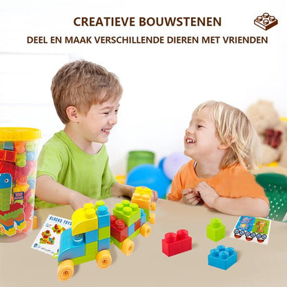 Bouwsets Kunststof-Montessori speelgoed- constructie speelgoed-100 pcs