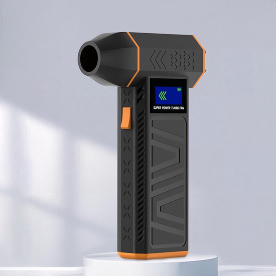 Turbo Jet Fan - Elektrische Air Duster & Blaasapparaat - 130.000 RPM - Draadloos - Mini Blower voor Auto Drogen, PC Reiniging, BBQ & Sneeuw - Vervangt Perslucht Spuitbussen - Auto detailer - Oplaadbaar - Zwart
