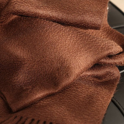 100% Cashmere Sjaal Dames - Zachte Kasjmier Wintersjaal in Chique Geschenkverpakking - Premium Kwaliteit met Waterrimpel Glans - Warm & Stijlvol - Verjaardag Cadeau voor Vrouwen - Cacaobruin