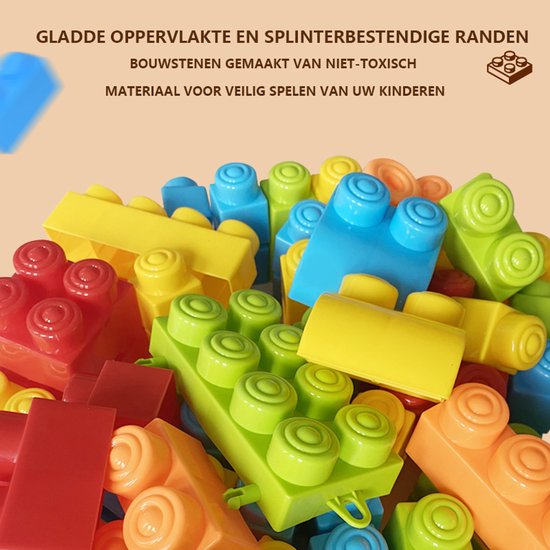 Bouwsets Kunststof-Montessori speelgoed- constructie speelgoed-100 pcs