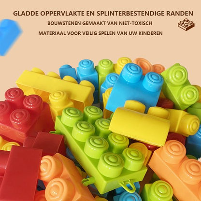 Bouwsets Kunststof-Montessori speelgoed- constructie speelgoed-100 pcs