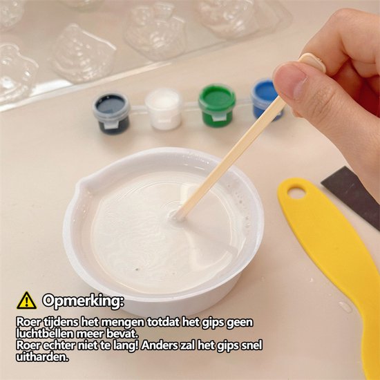 Knutselpakket Magneten Maken & Gips Gieten - DIY Creatief Speelgoed Set - Thema Eten met Taart, Kersttaart, Cupcake - Inclusief Verf & Vormpjes - Knutselen voor Kinderen - Educatief Speelgoed - Koelkast Magneten - Verjaardag Cadeau Jongens & Meisjes