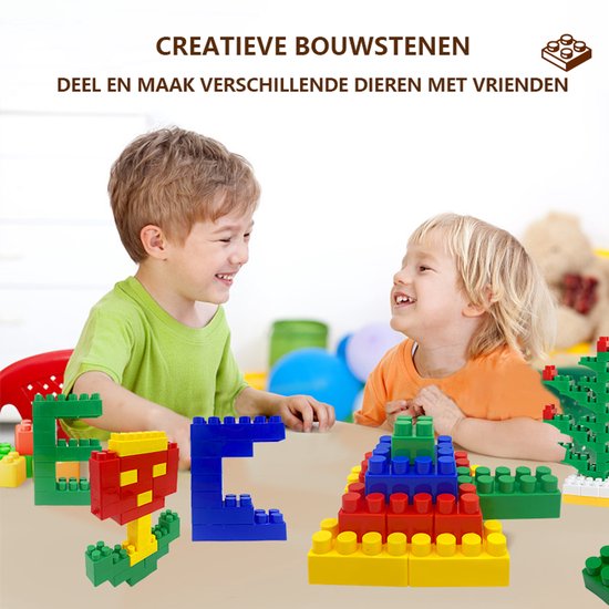 Montessori Constructiespeelgoed – 150-delige Bouwset – Kunststof Bouwblokken – Educatief & Creatief Speelgoed – Voor Kinderen