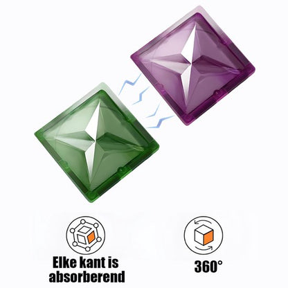 Magnetic Tiles 100 Stuks - Groot Formaat Magnetisch Speelgoed Bouwstenen met Auto & Reuzenrad - Educatief Constructie Speelgoed - Magnetic toys - Montessori 3D Puzzel - Creatief Verjaardag Cadeau voor Jongens & Meisjes 3 Jaar Kinderen
