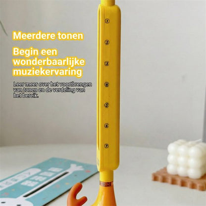 Elektrisch Muziekinstrument Walvis - Magische Speelgoed Gitaar & Synthesizer voor Kinderen - Zachte Siliconen Kop (Knijp & Glijspel) - USB Oplaadbaar - Educatief Muziekspeelgoed - Grappig muziekinstrument - Oranje