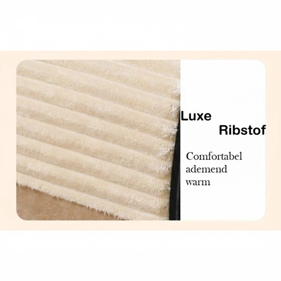 Hondenmand & Kattenhuis - 43*39*37CM - Luxe Huisdierbed - Opvouwbaar tot Sofa- Met Uitneembaar Kussen&Handvat - Wasbaar & Anti-slip - voor Middelgrote & Kleine Honden - Geschikt voor Alle Kittens - Indoor Iglo Slaapplek - Winter Warme Slaapzak -Beige