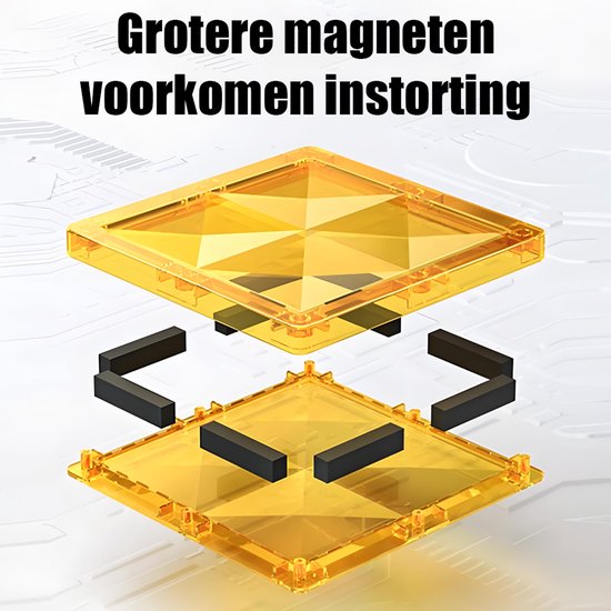 Magnetic Tiles 100 Stuks - Groot Formaat Magnetisch Speelgoed Bouwstenen met Auto & Reuzenrad - Educatief Constructie Speelgoed - Magnetic toys - Montessori 3D Puzzel - Creatief Verjaardag Cadeau voor Jongens & Meisjes 3 Jaar Kinderen