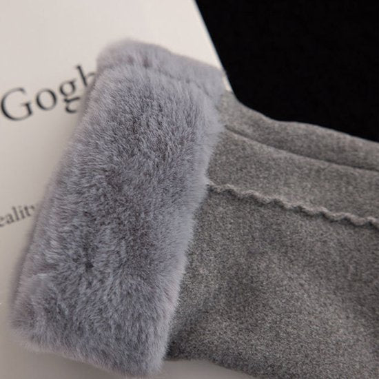 100% Cashmere Sjaal & Handschoenen Set - Winterset met Touchscreen Functie - In Chique Geschenkverpakking - Zacht Kasjmier - Verjaardag Cadeau voor Vrouwen - Grijs
