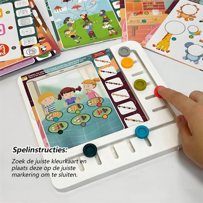 Reisspelletjes Kinderen 60 opdrachten - Breinbreker Bordspel- Educatief Speelgoed - Reisspellen - Logisch Denkspel & Reisspel - IQ Game - Cadeau voor Jongens en Meisjes - Vakantie Vliegtuig / Auto - Reizen - Denkspel voor 3, 4, 5, 6, 7, 8, 9+