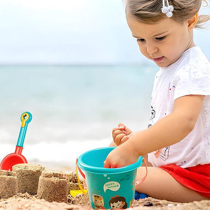 Zandspeelset 12-delige - Waterspeelset voor Kinderen – Compleet Pakket met Emmer, Gieter, Watermolen, Zandvormpjes en Schep voor Strand- en Tuinplezier - Zandbakken - Buitenspeelgoed - Speelgoed - Stevig Materiaal