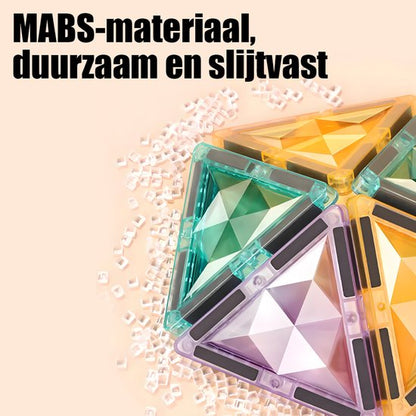 Magnetic Tiles 100 Stuks - Groot Formaat Magnetisch Speelgoed Bouwstenen met Auto & Reuzenrad - Educatief Constructie Speelgoed - Magnetic toys - Montessori 3D Puzzel - Creatief Verjaardag Cadeau voor Jongens & Meisjes 3 Jaar Kinderen