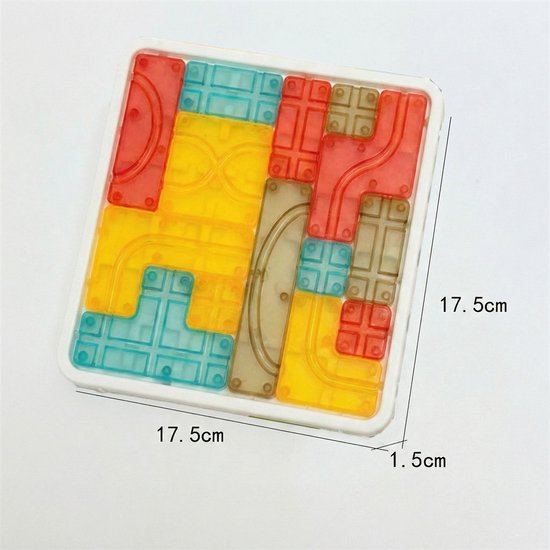 Reisspelletjes Kinderen - Educatief Logisch Denkspel voor Kinderen - Tetris Puzzel & Breinbreker - STEM Speelgoed voor Ruimtelijk Inzicht - Inclusief 14 Blokken & 6 Kubussen - Vakantie Vliegtuig / Auto - IQ Game voor 3, 4, 5, 6, 7, 8, 9+