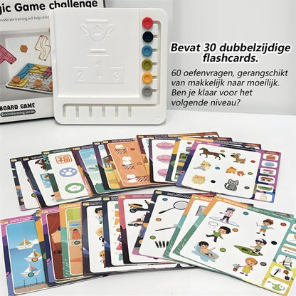 Reisspelletjes Kinderen 60 opdrachten - Breinbreker Bordspel- Educatief Speelgoed - Reisspellen - Logisch Denkspel & Reisspel - IQ Game - Cadeau voor Jongens en Meisjes - Vakantie Vliegtuig / Auto - Reizen - Denkspel voor 3, 4, 5, 6, 7, 8, 9+