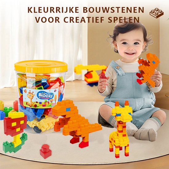 Bouwsets Kunststof-Montessori speelgoed- constructie speelgoed-114 pcs