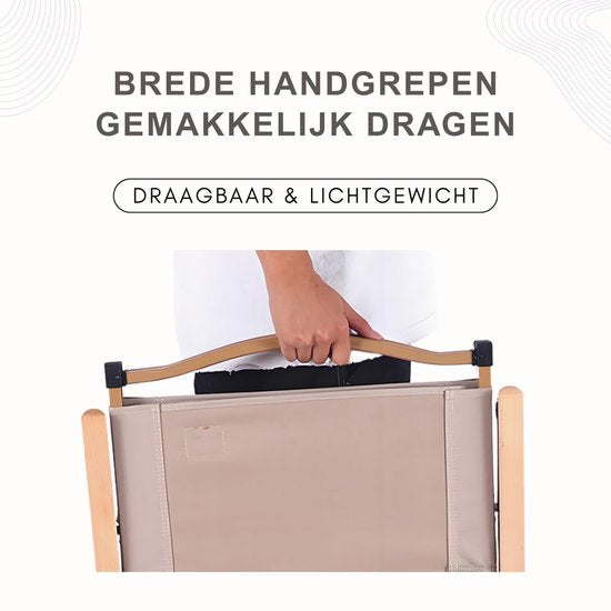 Campingstoel - Vouwstoel - Opvouwbaar Visstoel - Klapstoel met armleuningen - Lage Strandstoel - Compacte Visstoel - Lichtgewicht & Stevig tot 100kg - Zithoogte: 30cm - Ideaal voor Camping, Strand & Tuin - Khaki