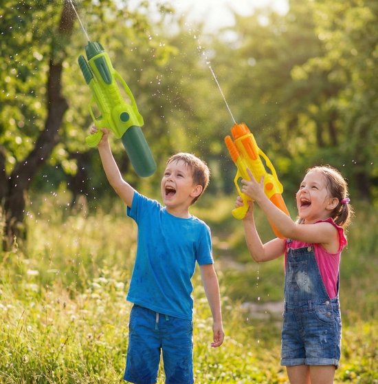 Waterpistool 51cm XL - 7m Bereik - 1100ml - Water Pistool- Watergeweer - Super Soaker - Waterspeelgoed - Buitenspeelgoed voor Kinderen & Volwassenen - 51×22×10cm - Geel