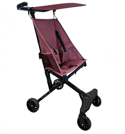Lichtgewicht Buggy & Reisbuggy - Compact inklapbaar Kinderwagen - Opvouwbaar Wandelwagen - Tot 30kg Draagkracht - Stabiel 4-Wiel Design & Anti-Schok - Ideaal voor Camping & Auto - Oersterk Aluminium Frame - Eenhands Inklapbaar - Roze