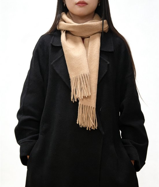 100% Cashmere Sjaal Dames - Zachte Kasjmier Wintersjaal in Chique Geschenkverpakking - Premium Kwaliteit met Waterrimpel Glans - Warm & Stijlvol - Verjaardag Cadeau voor Vrouwen - Melkwit