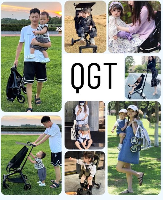 Lichtgewicht Buggy & Reisbuggy - Compact inklapbaar Kinderwagen - Opvouwbaar Wandelwagen - Tot 30kg Draagkracht - Stabiel 4-Wiel Design & Anti-Schok - Ideaal voor Camping & Auto - Oersterk Aluminium Frame - Eenhands Inklapbaar - Beige