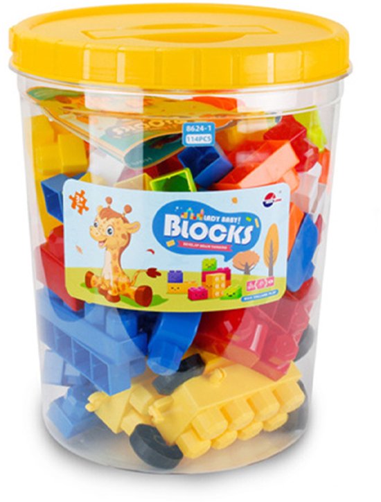 Bouwsets Kunststof-Montessori speelgoed- constructie speelgoed-114 pcs