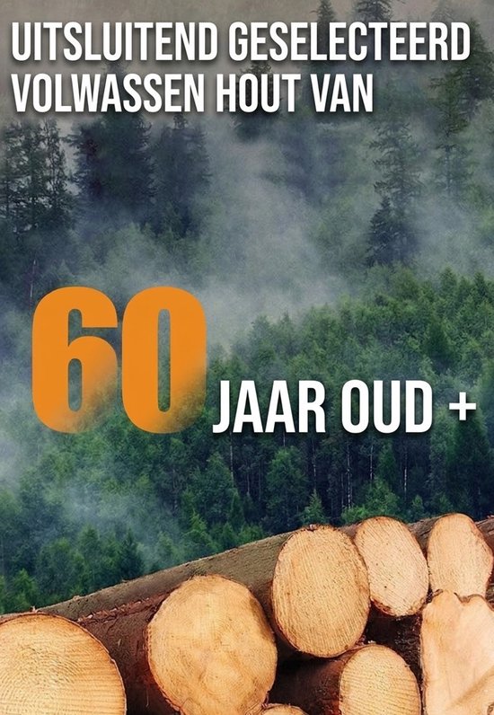 Ronde Eettafel 150 cm - Ronde eettafel 6-8 personen - Massief Hout & Carbonstaal - Retro Design - Industrieel en Modern Interieur - Robuust Zwart Onderstel - Duurzaam & Praktisch - Grote Eetkamertafel Hout - Ronde Keukentafel
