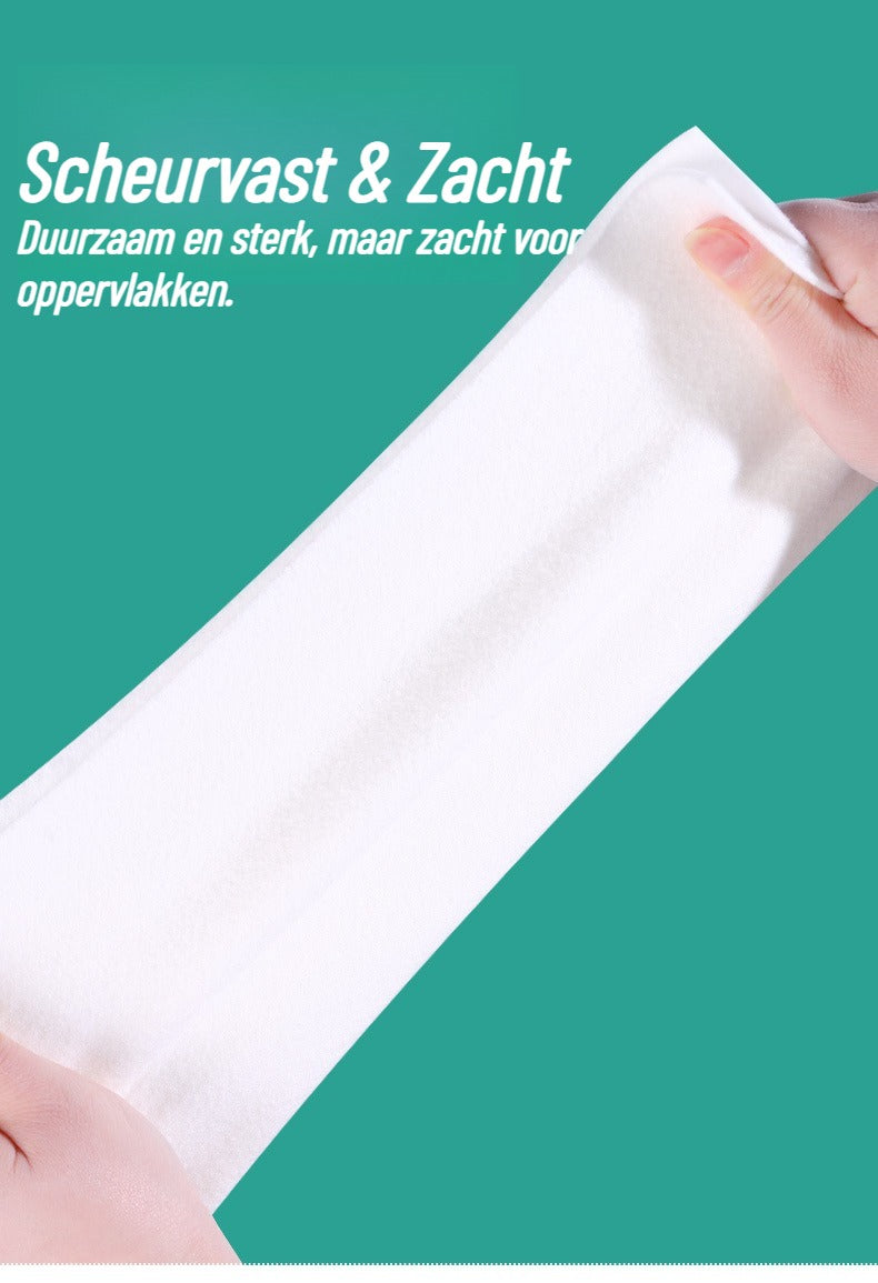 Herbruikbare bamboe keukenrol - 40 herbruikbare vaatdoekjes - Wasbaar keukenpapier - Natuurlijk - Biologisch afbreekbaar - Ultra-absorberend & vetvrij - 28 x 28 cm - Pluisvrij & krasvrij - Multifunctionele wonderdoekjes voor ramen, auto & interieur